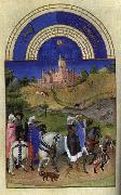 Les trs riches heures du Duc de Berry: Aout (August) sg LIMBOURG brothers